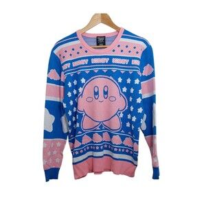 Nintendo Sweater Women's Size Medium Kirby Stars Patterned BoxLunch Exclusive